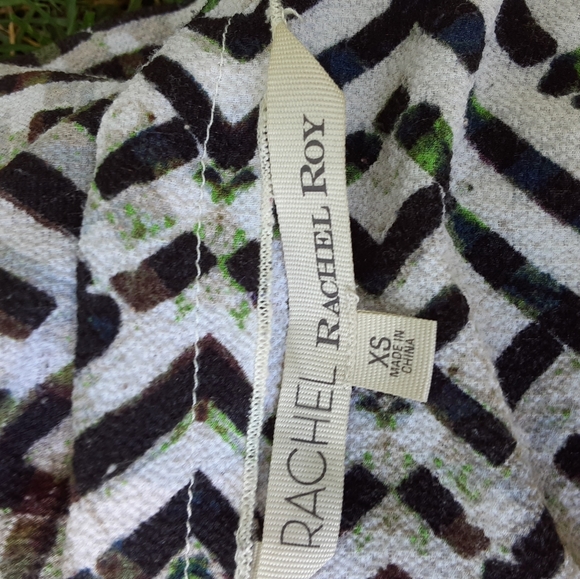 Size XS Rachel Roy summer abstract tye up tank top - Picture 16 of 16